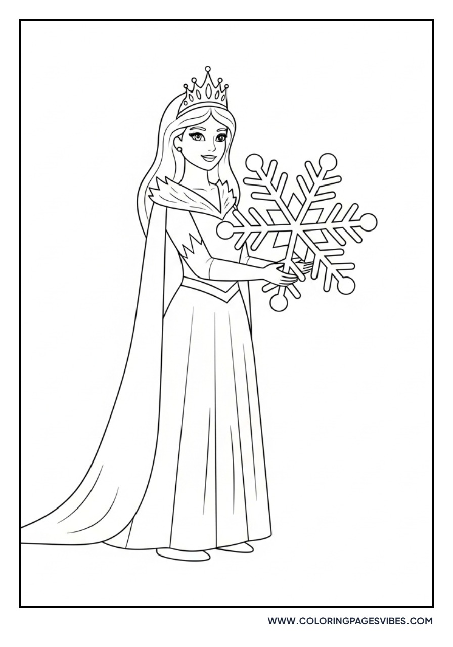 Ice Princess with Snowflake