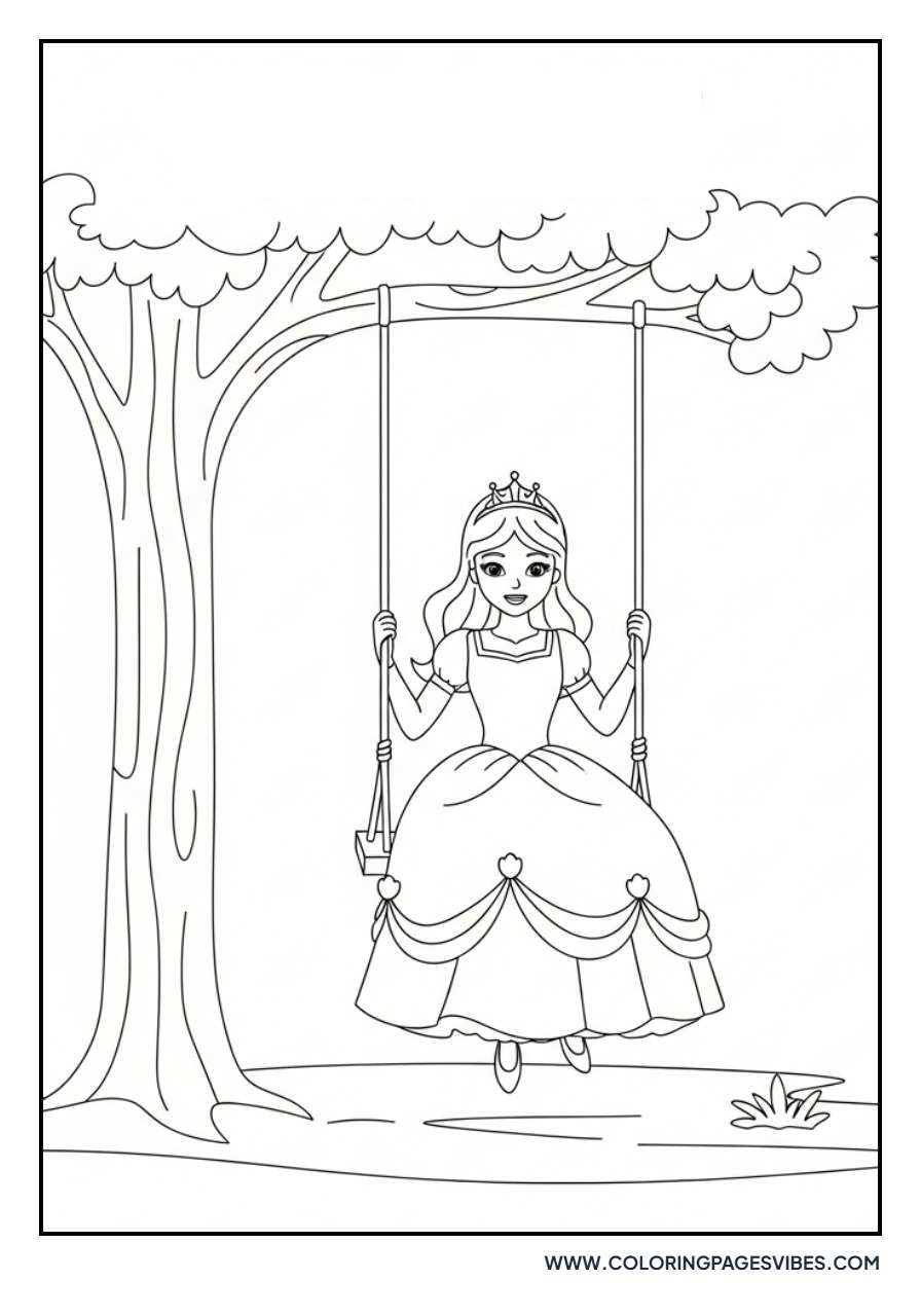 Princess in a Swing