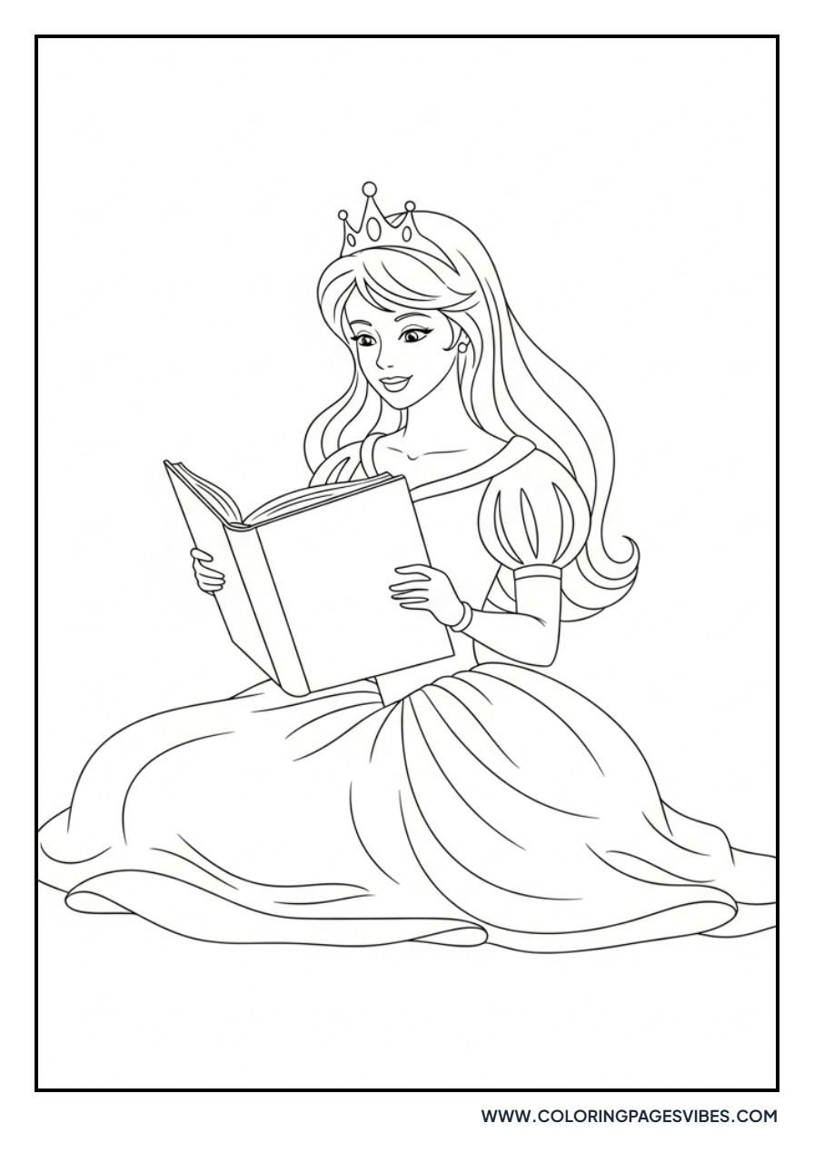 Princess Reading a Book