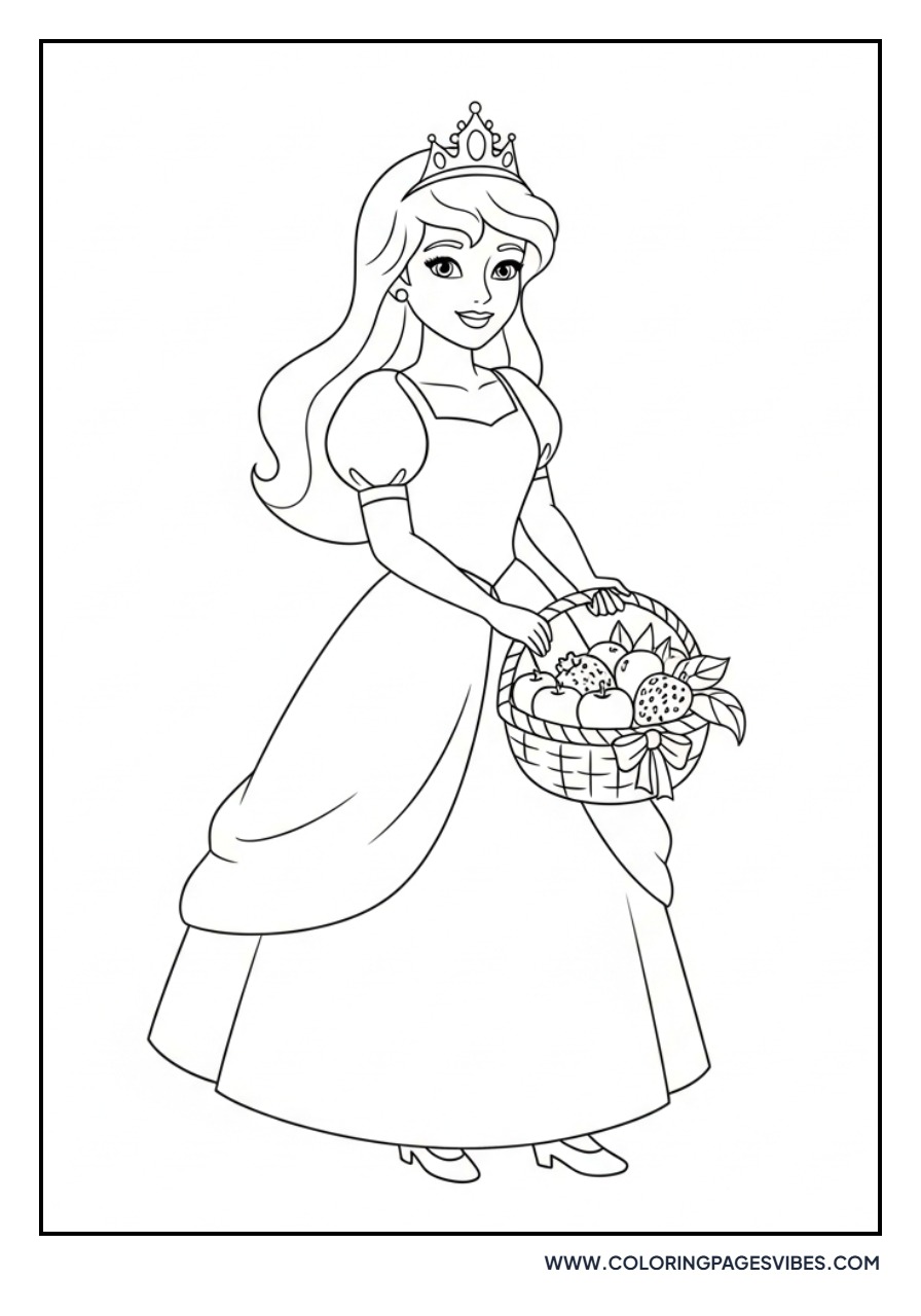 Princess with a Basket
