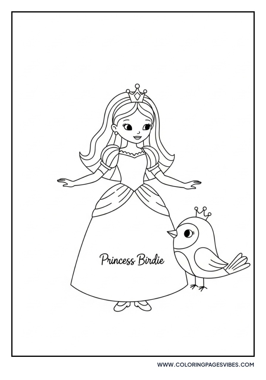 Princess with a Bird