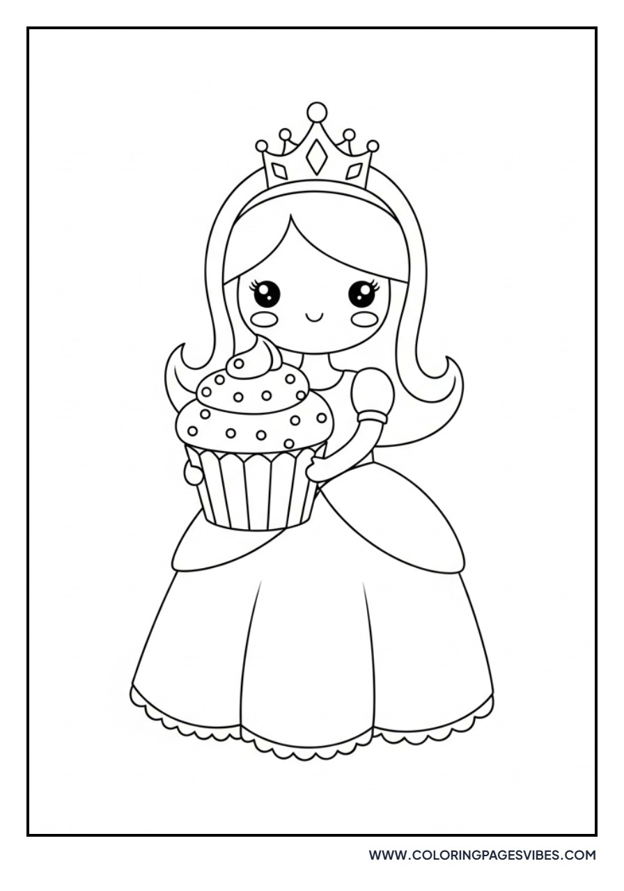 Princess with a Cupcake