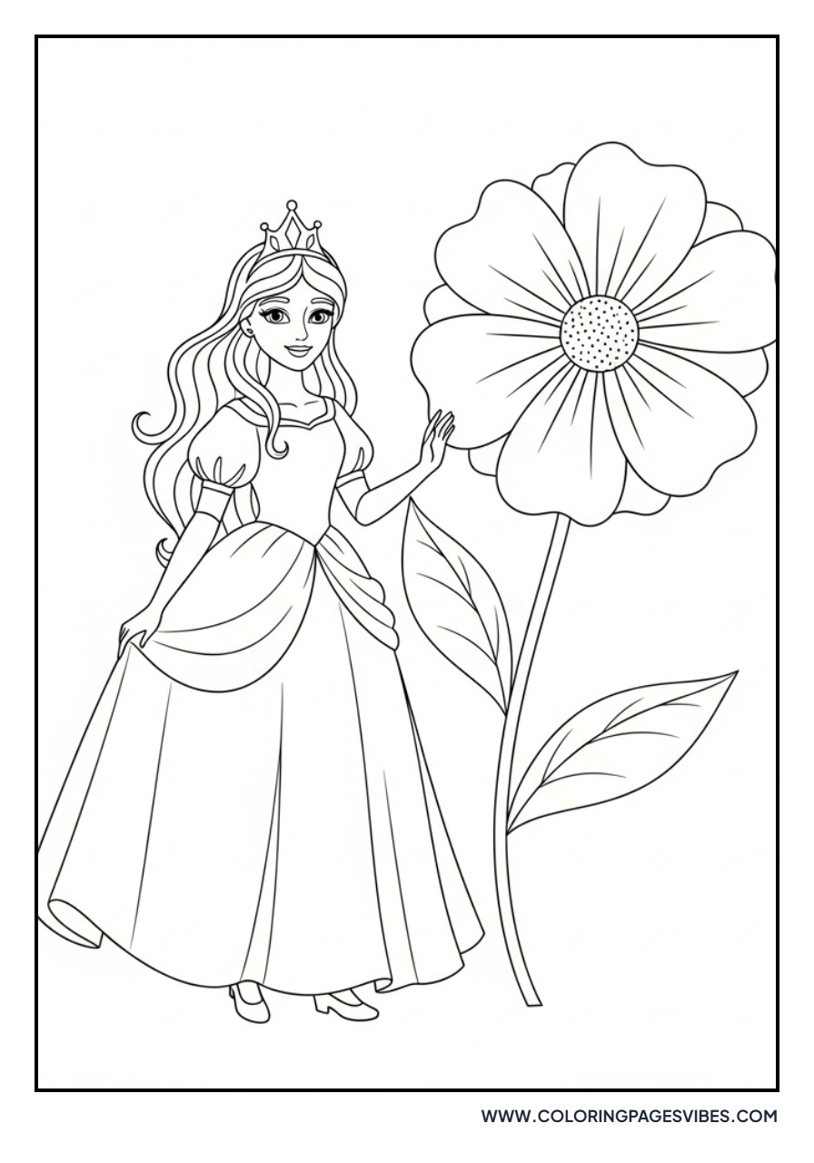 Princess with a Flower