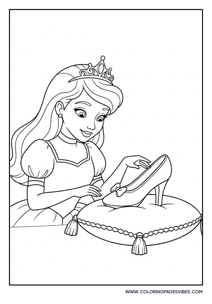 Princess with a Glass Slipper