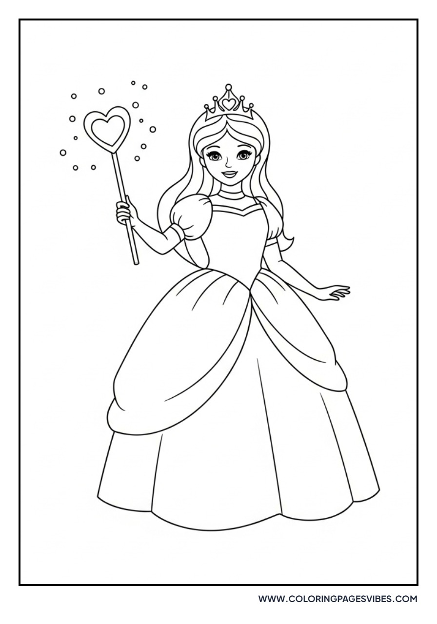 Princess with a Heart Wand