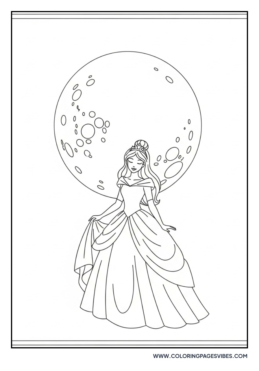 Princess with a Moon