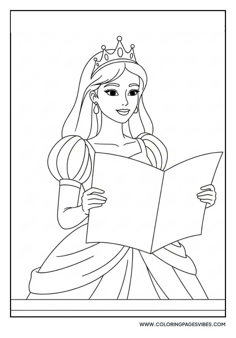 Princess with a Scroll