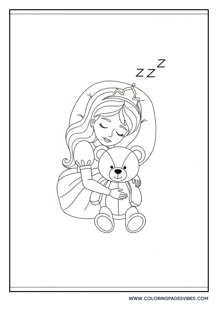Princess with a Teddy