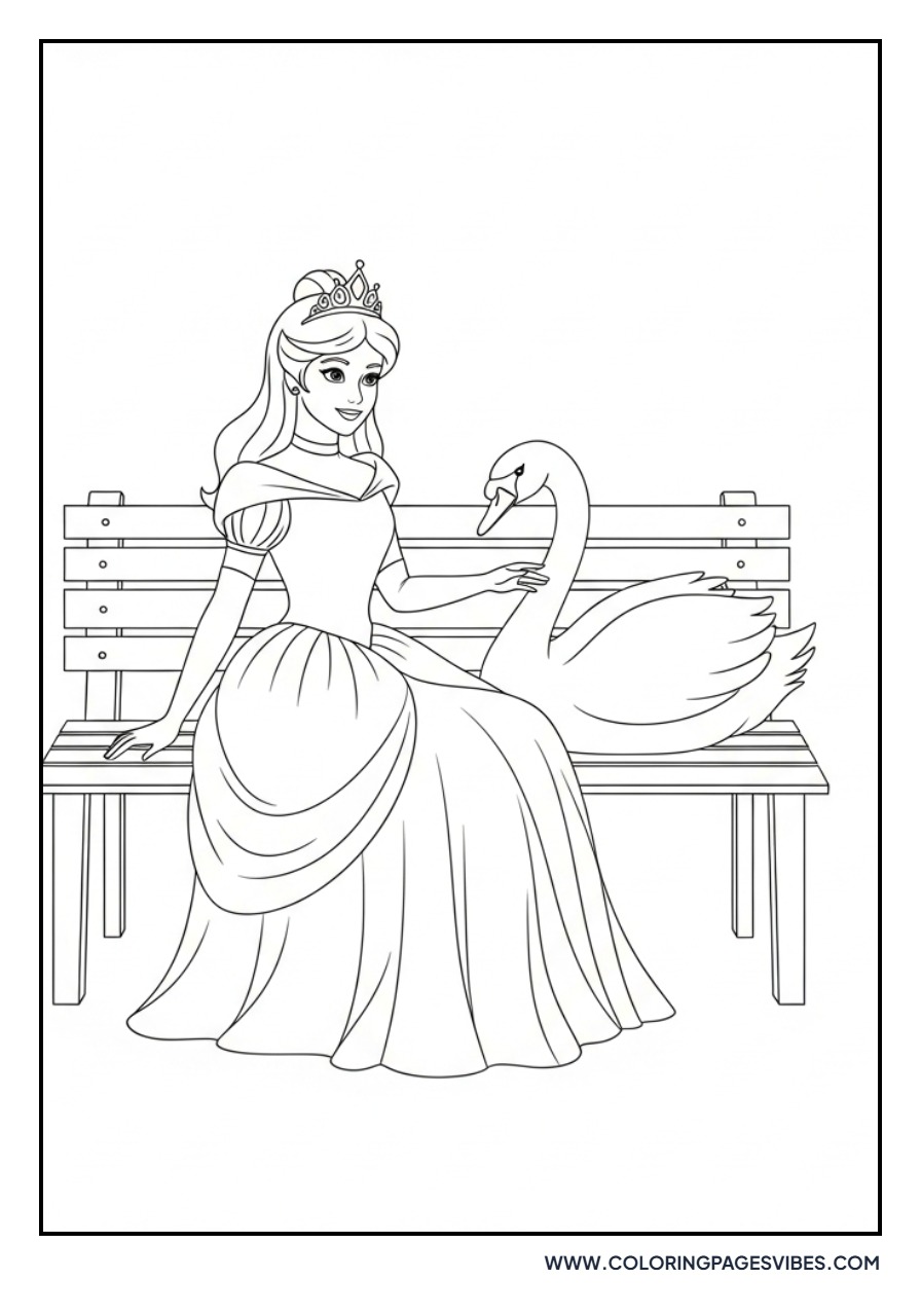 Princess with Royal Swan