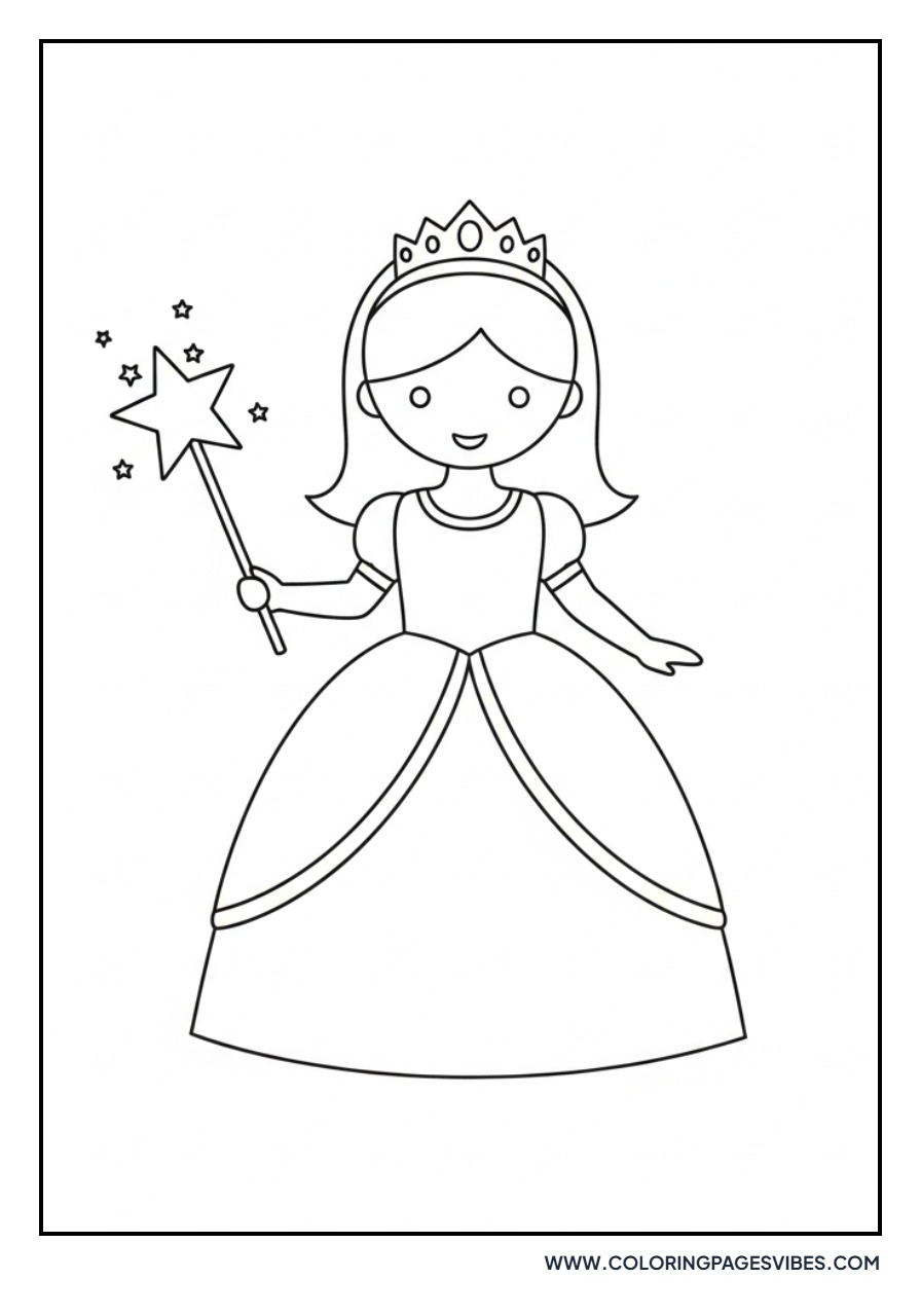 Princess with Star Wand