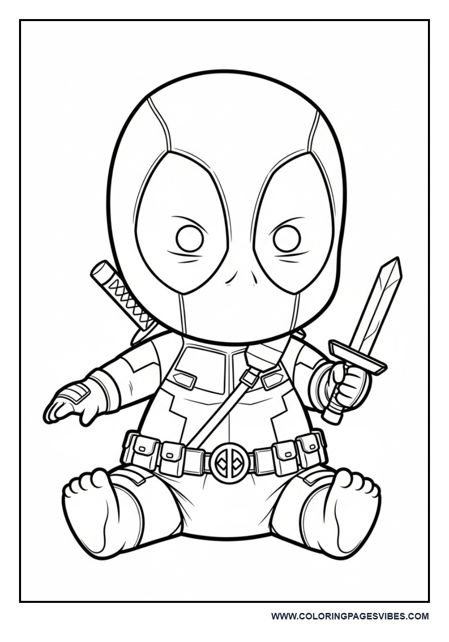 Baby Deadpool (Super Cute)