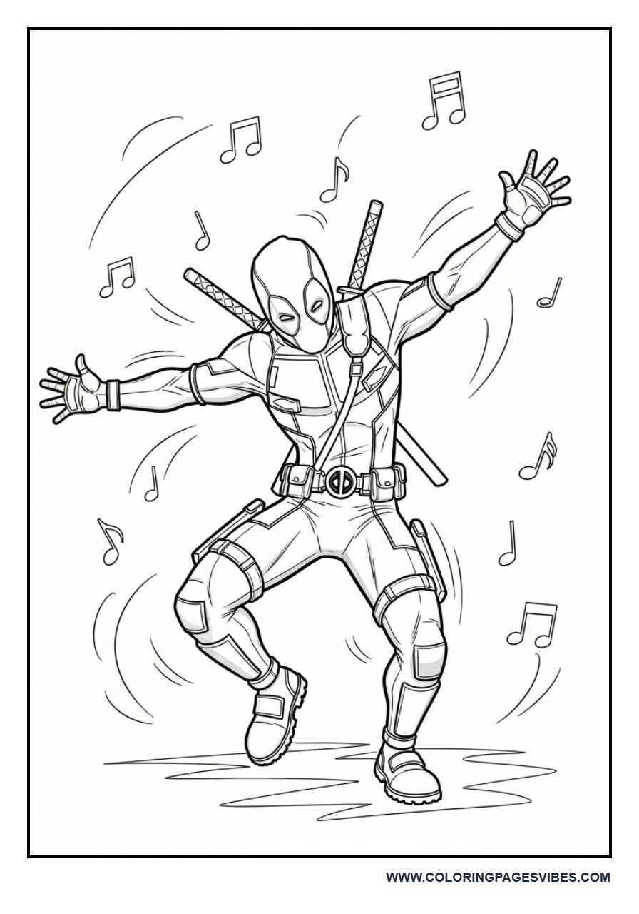 Deadpool Dancing Pose