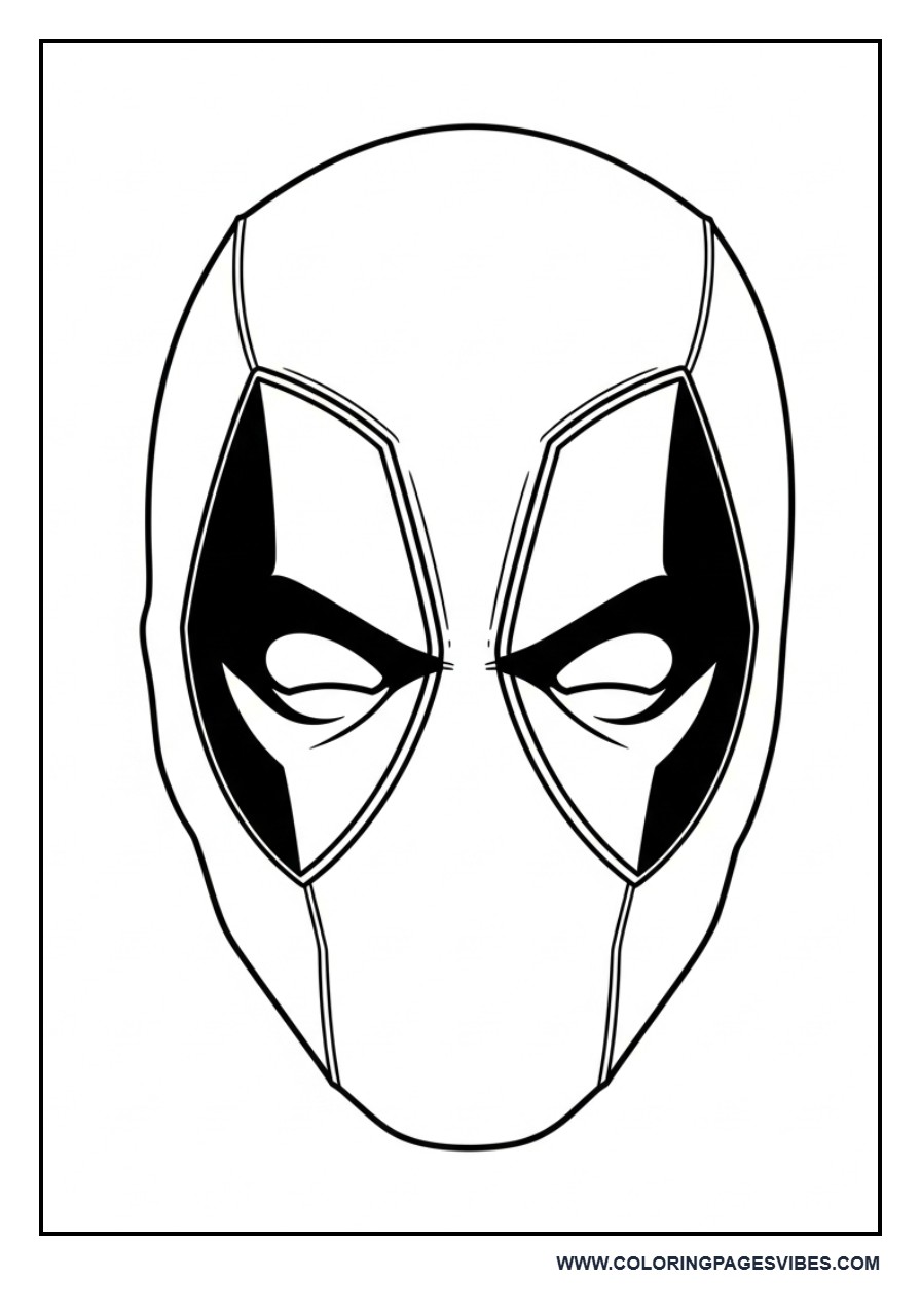 Deadpool Face Close-Up