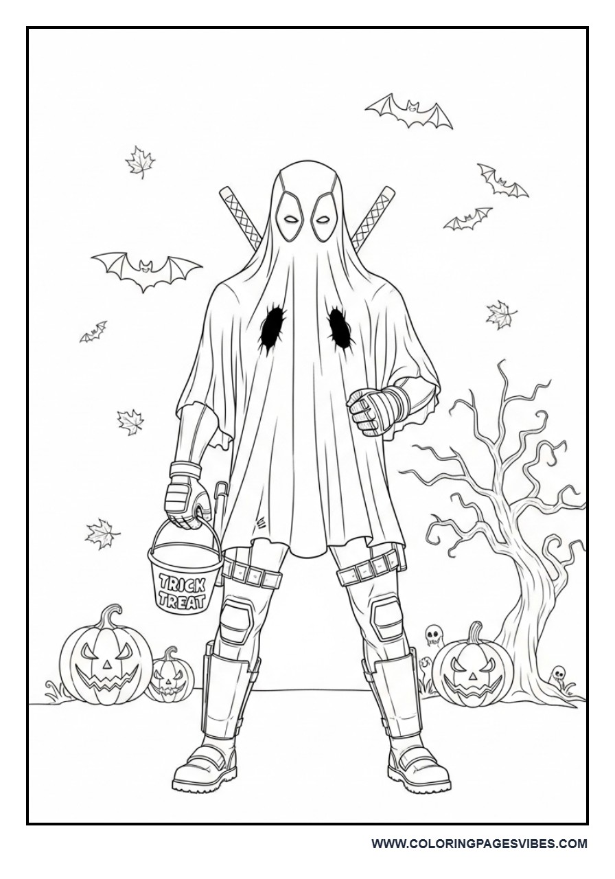 Deadpool Halloween Costume Scene