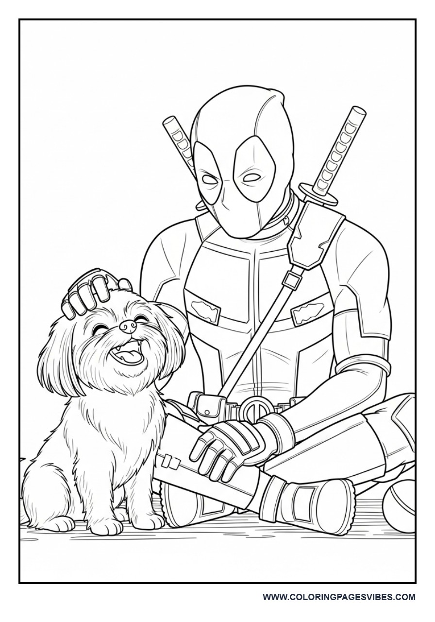 Deadpool with Pet Companion