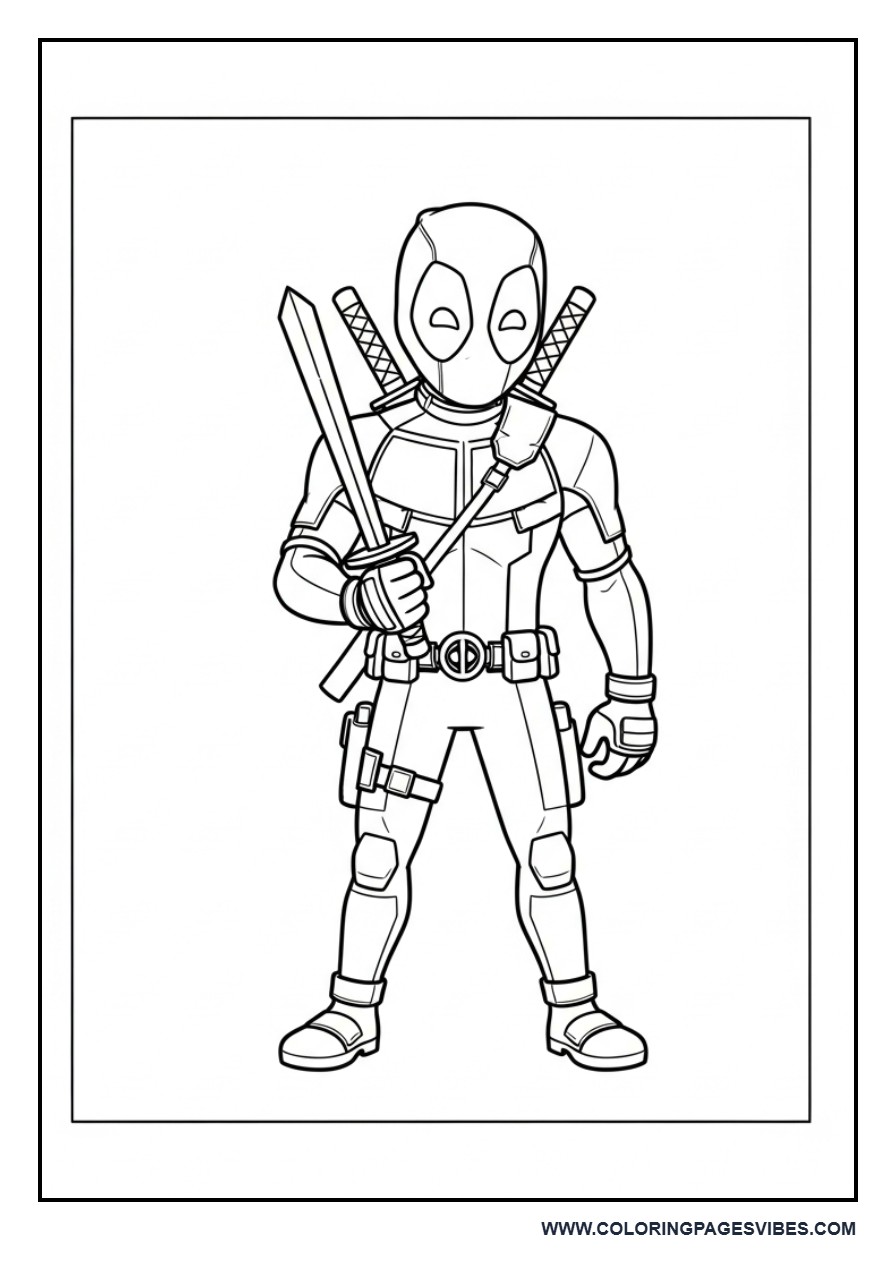 Deadpool with Small Sword