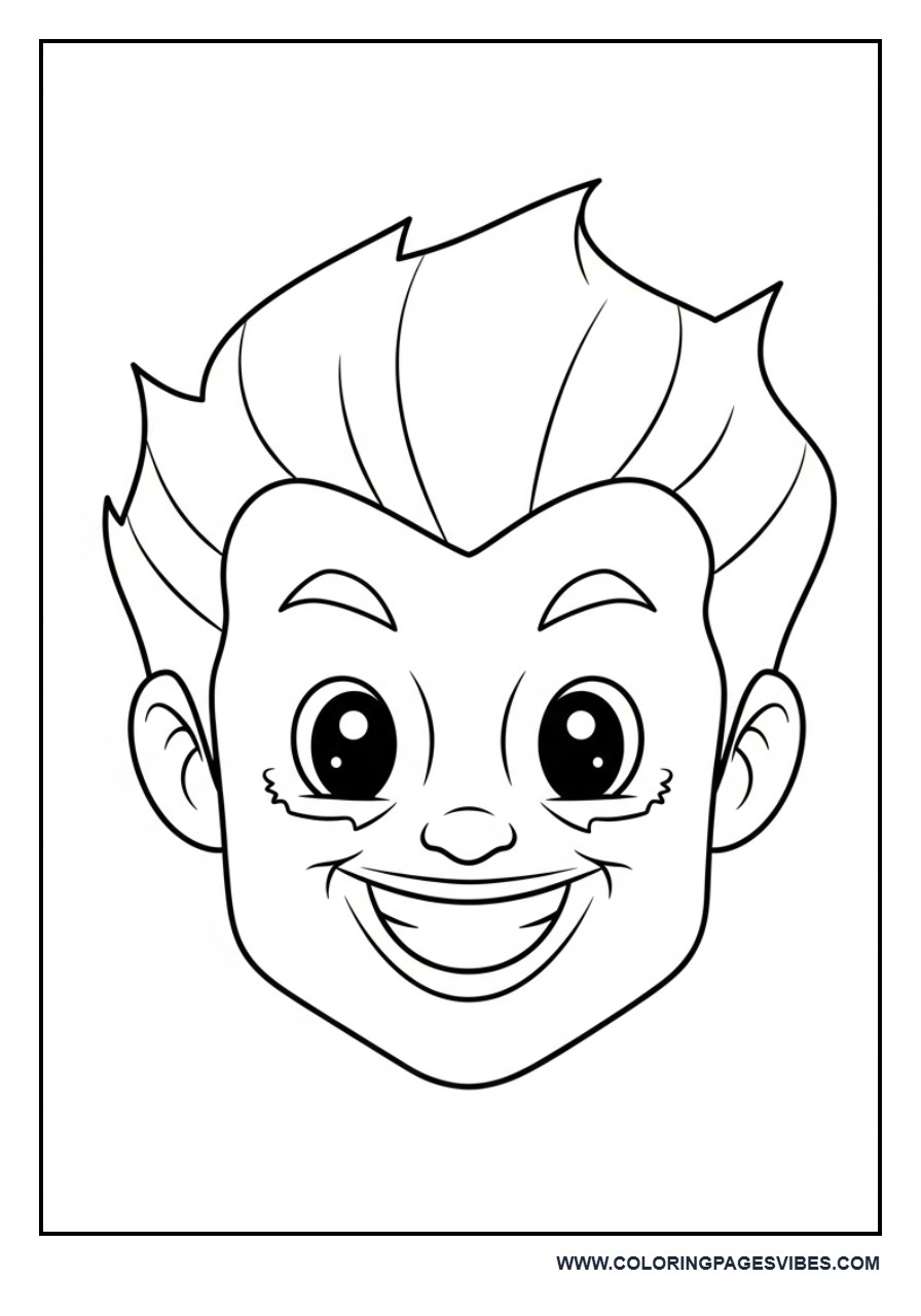 Cute Smiling Joker Face