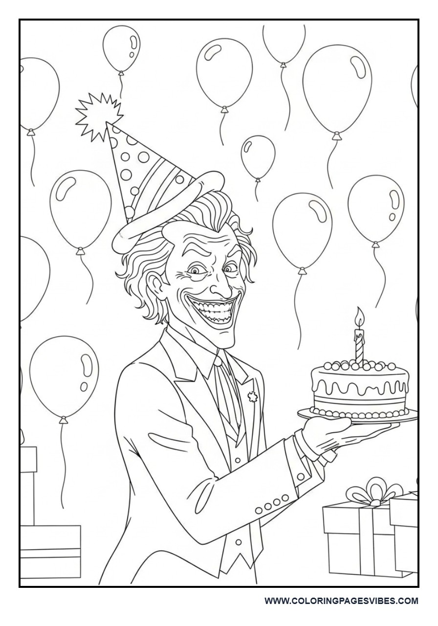 Joker Birthday Party Scene