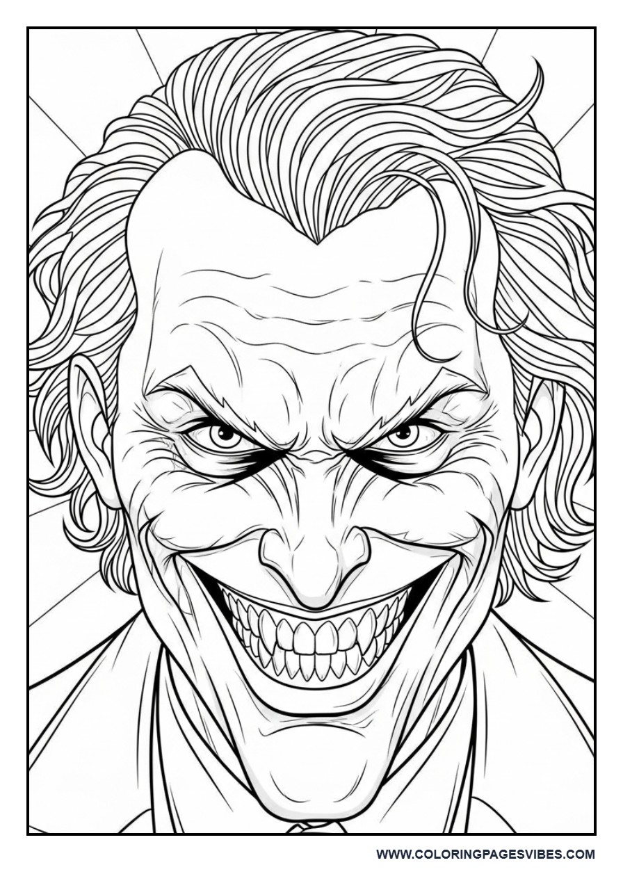 Joker Close-Up Evil Smile