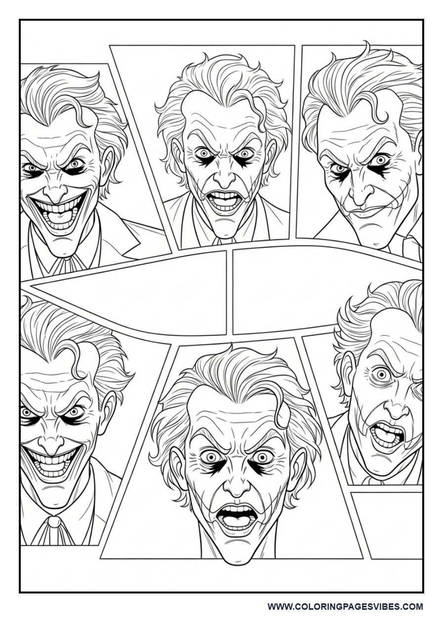 Joker Comic Panel Layout