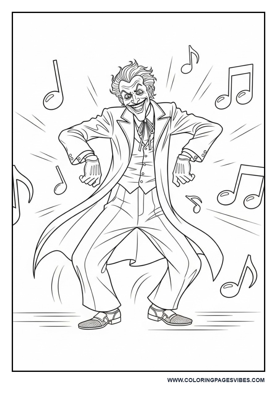 Joker Dancing Silly Pose