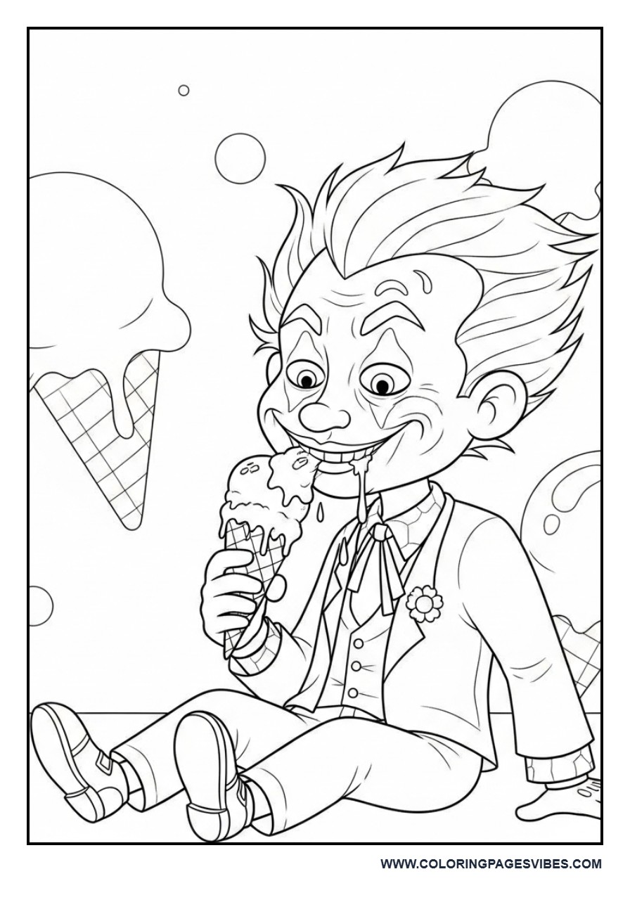 Joker Eating Ice Cream
