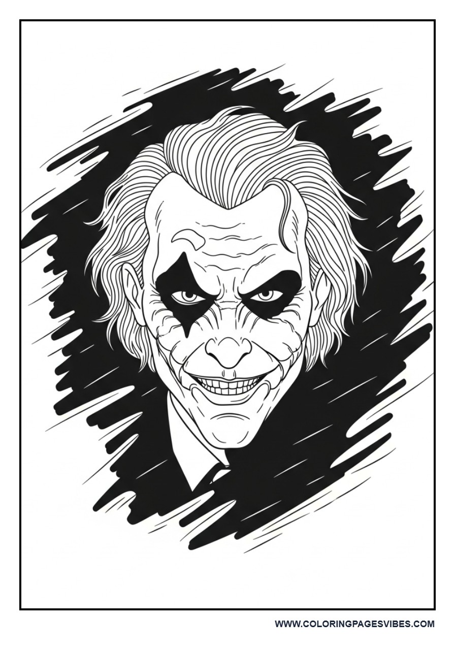 Joker Emerging from Shadows