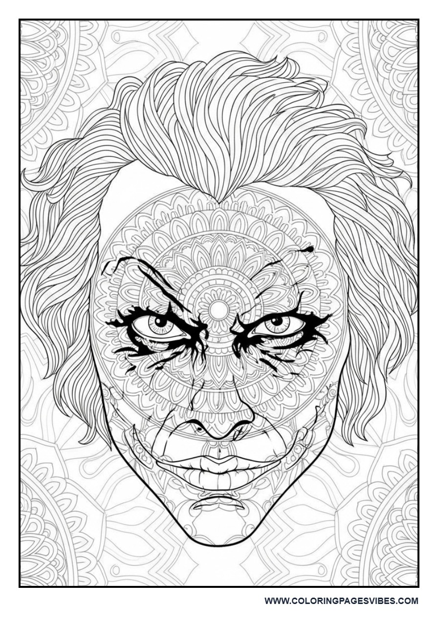 Joker Face Mandala Fusion