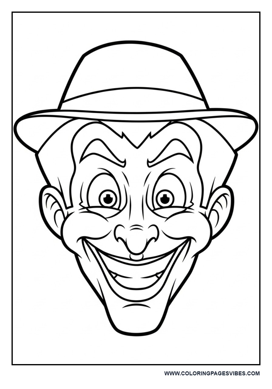 Joker Face with Hat