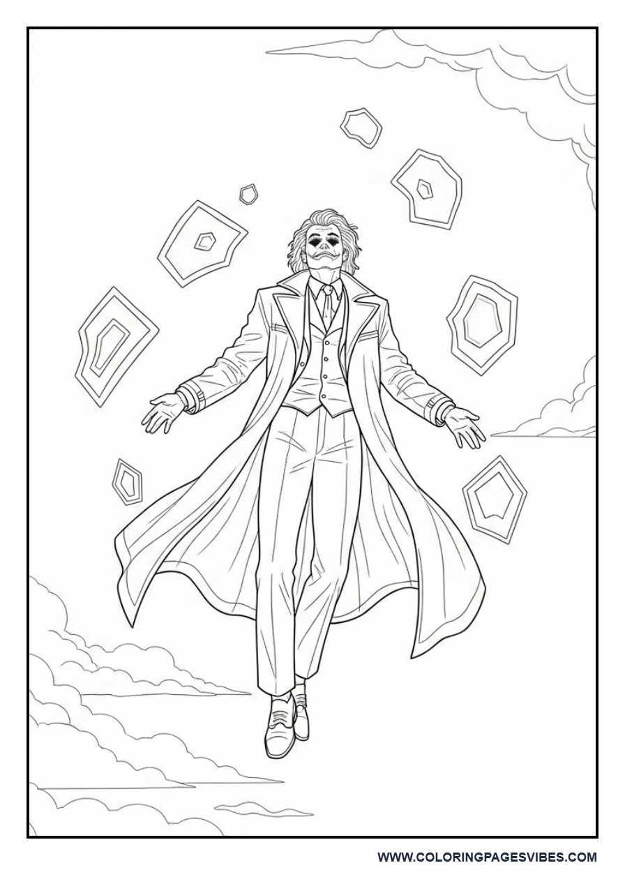 Joker Floating in Dream Scene