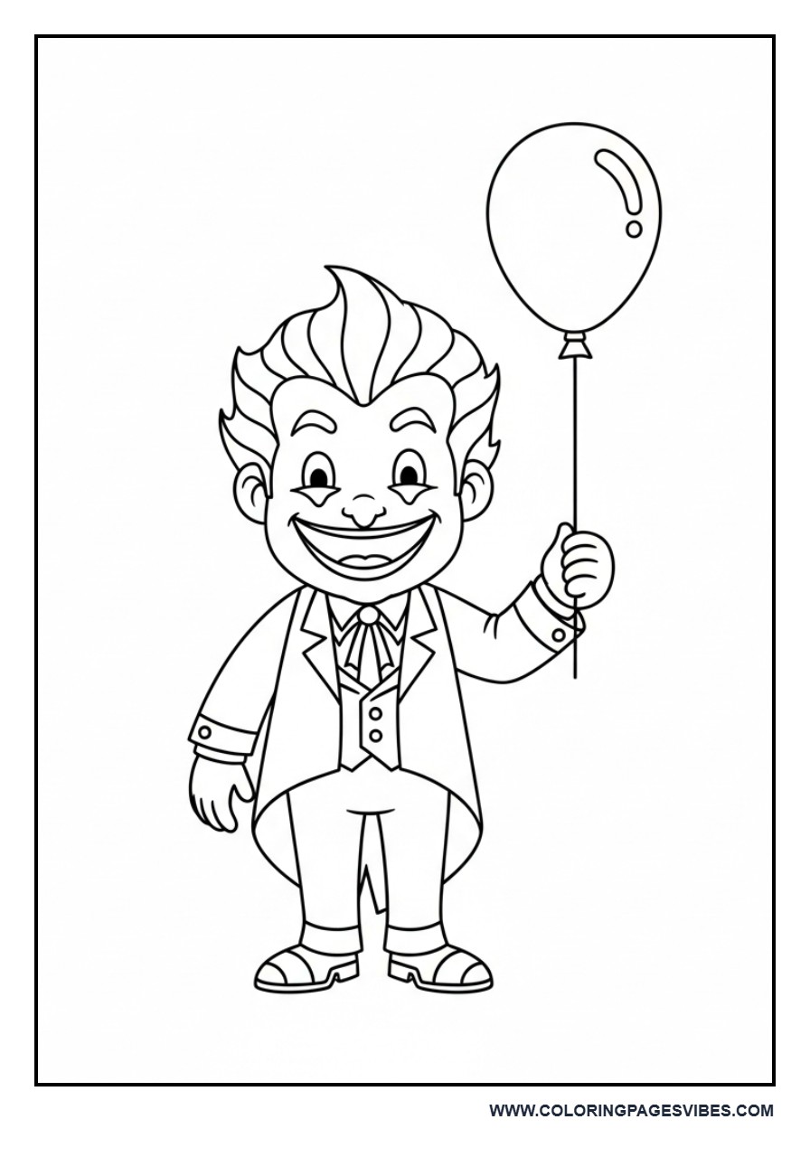 Joker Holding Balloon