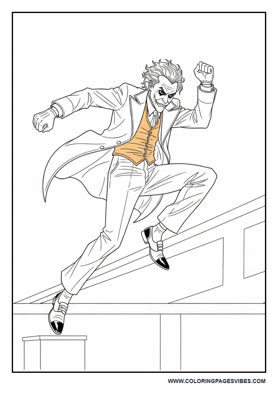 Joker Jumping from Platform