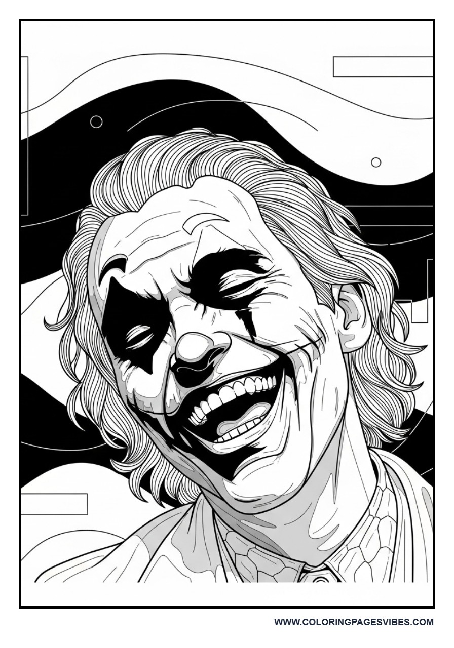 Joker Laughing in Darkness