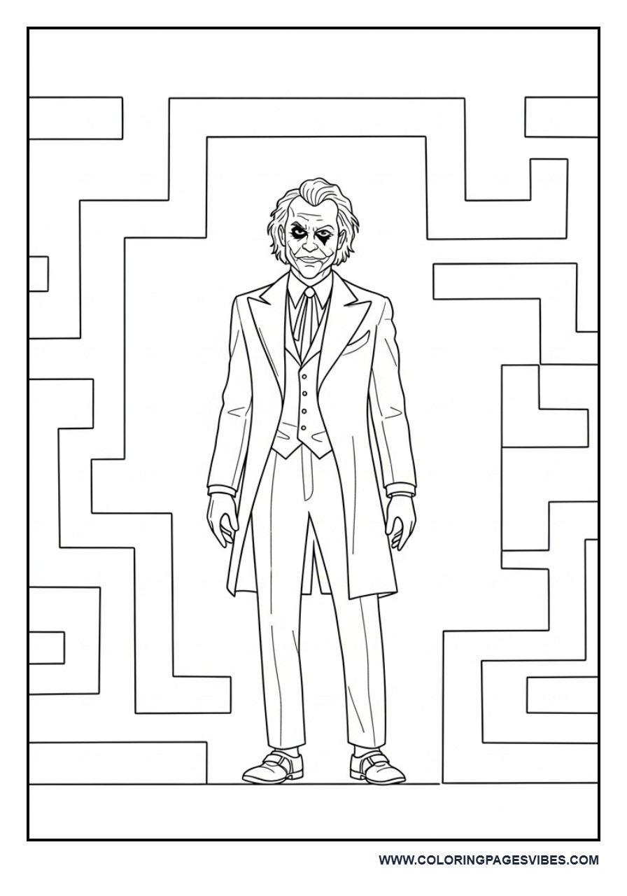 Joker Maze Puzzle Scene