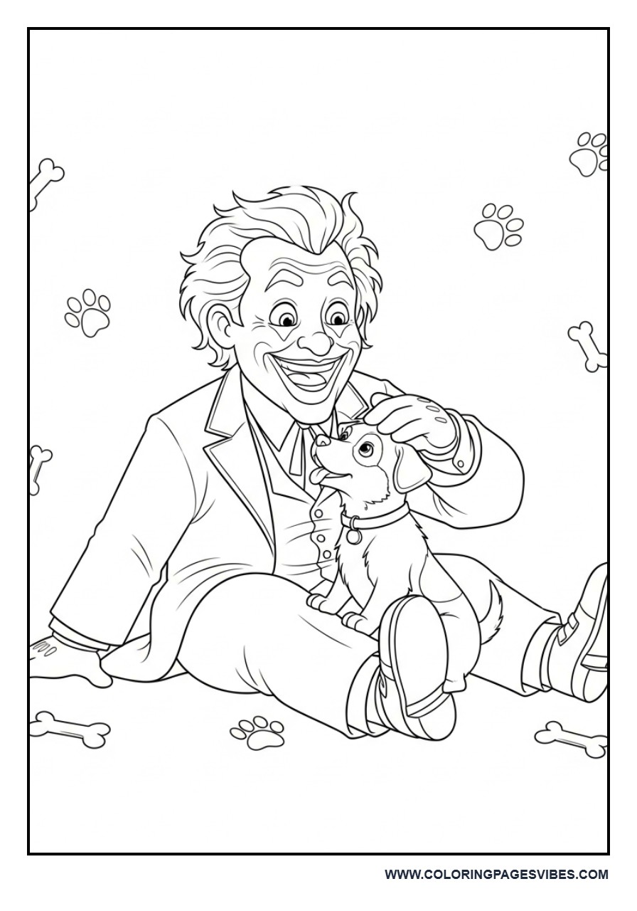 Joker Playing with Puppy