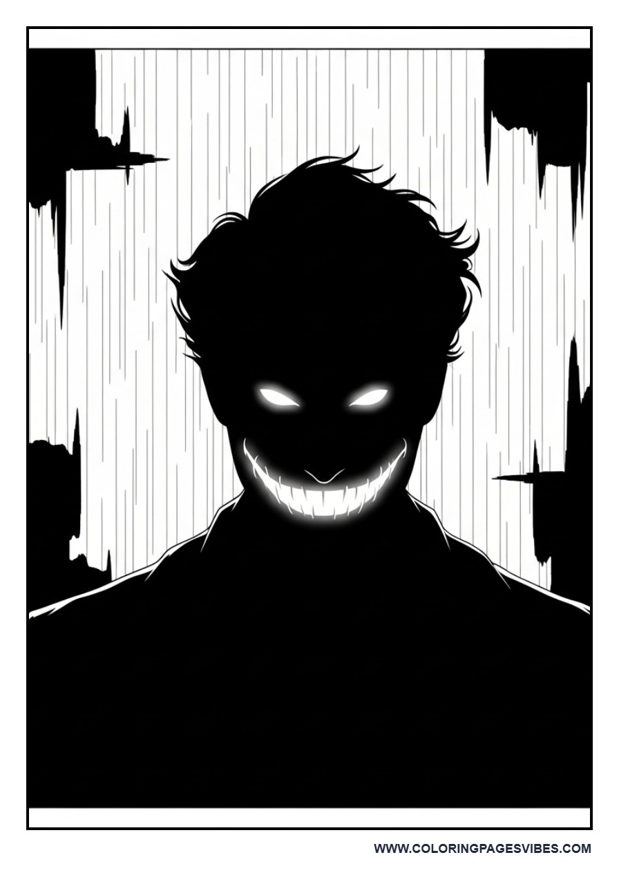 Joker Shadow with Evil Smile