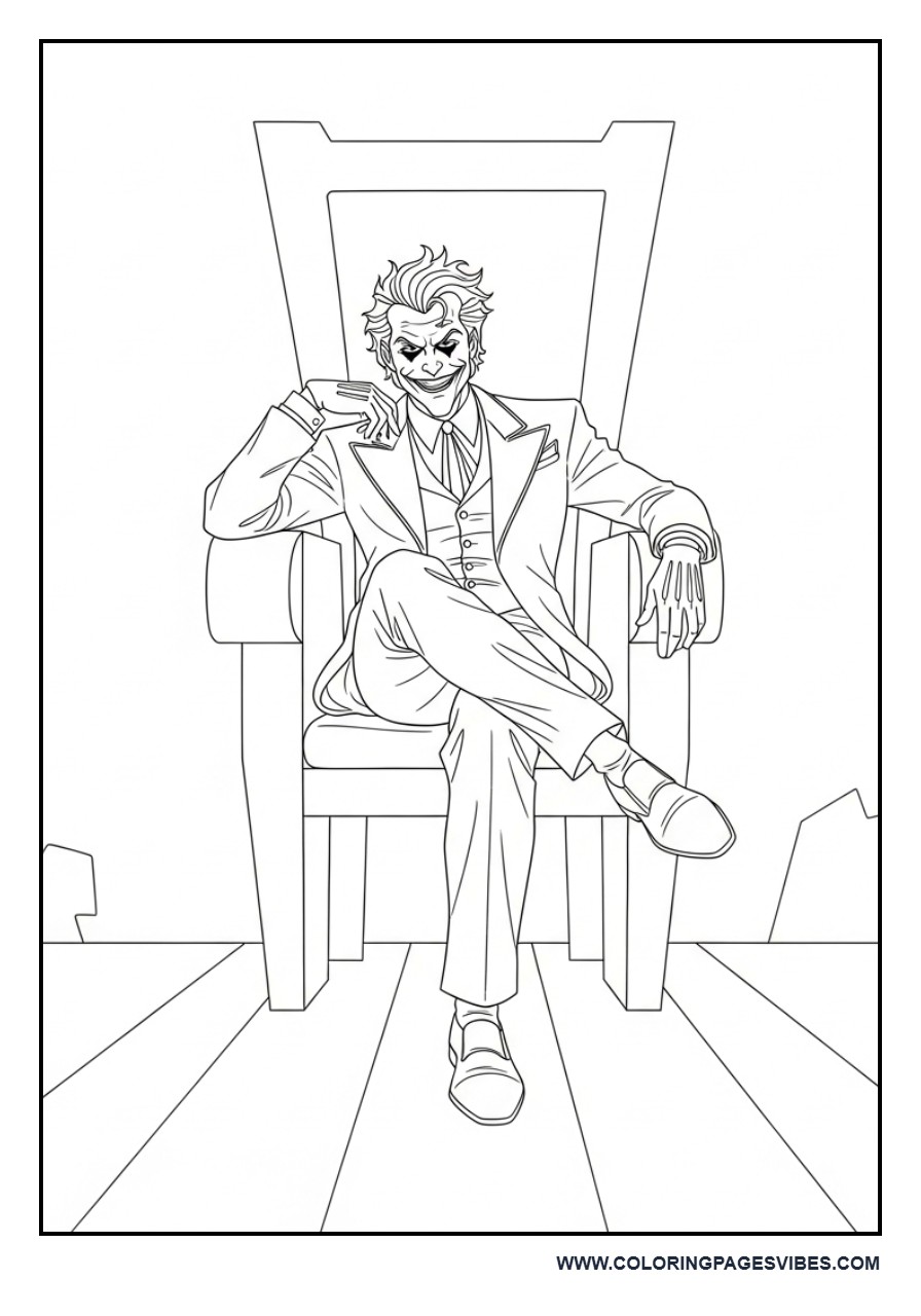 Joker Sitting on Throne
