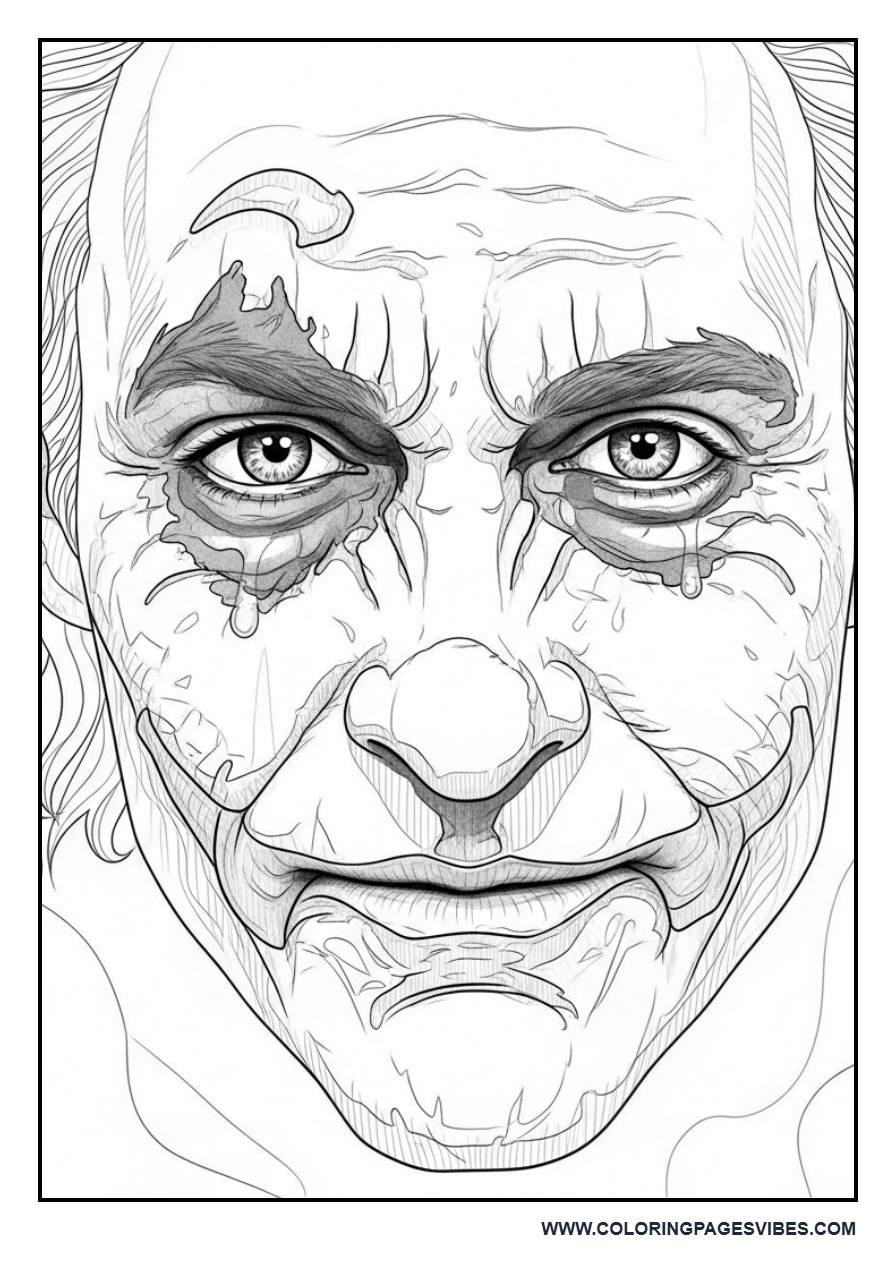 Joker Smiling with Tears