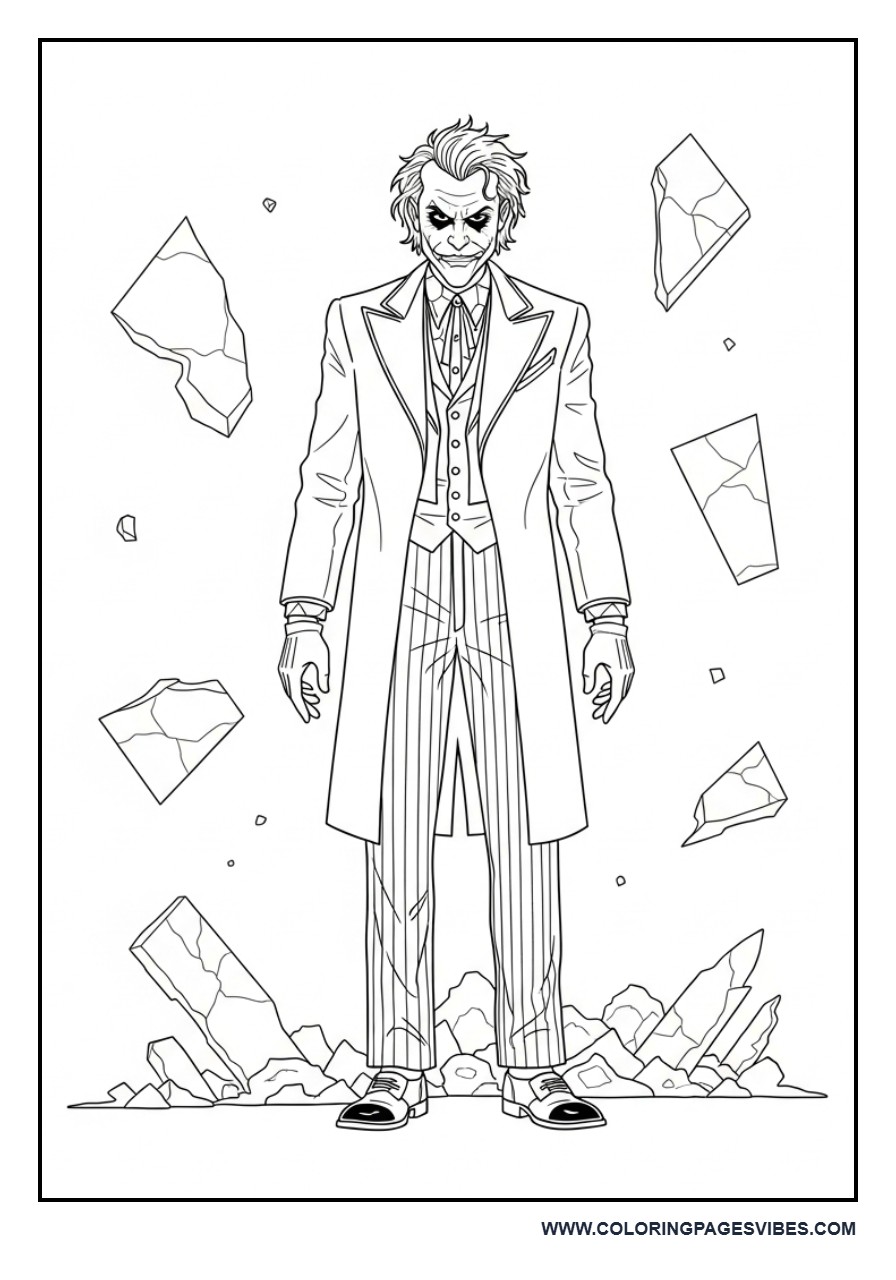 Joker Standing After Chaos Scene