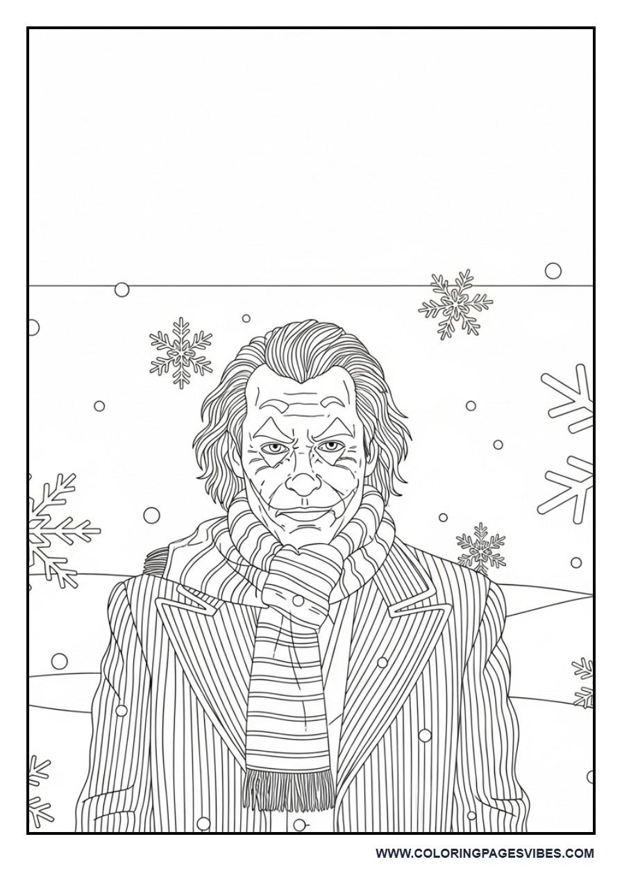 Joker Winter Snow Scene