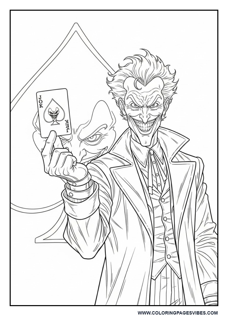 Joker with Joker Card Symbol