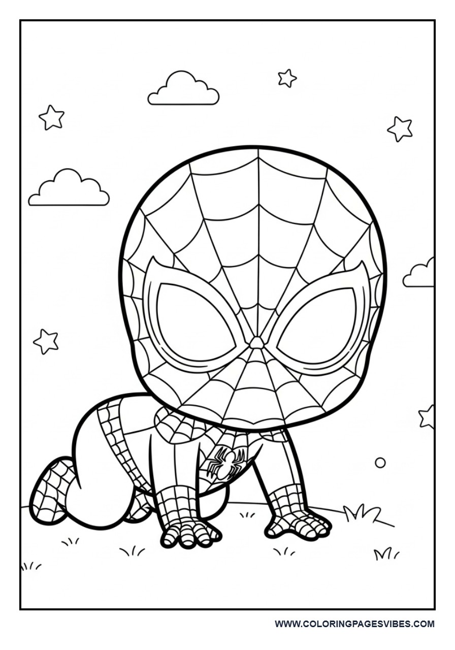 Baby Spider-Man Crawling
