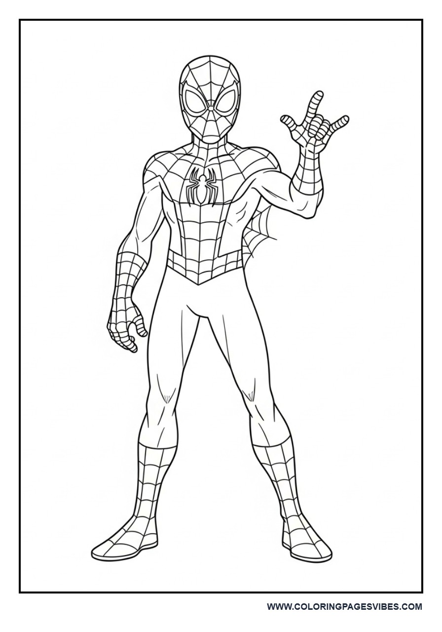 Friendly Spider-Man Standing