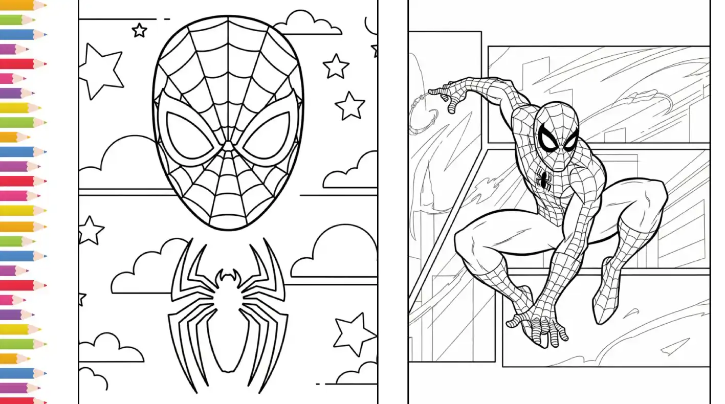 120+ FREE Spider-Man Coloring Pages (Printable PDF for Kids)