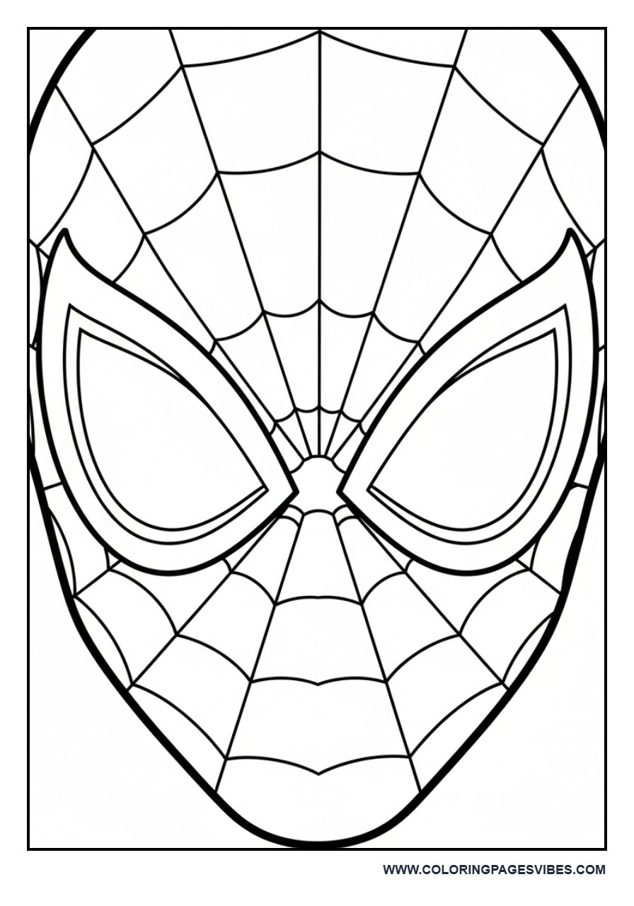 Spider-Man Mask Close-Up