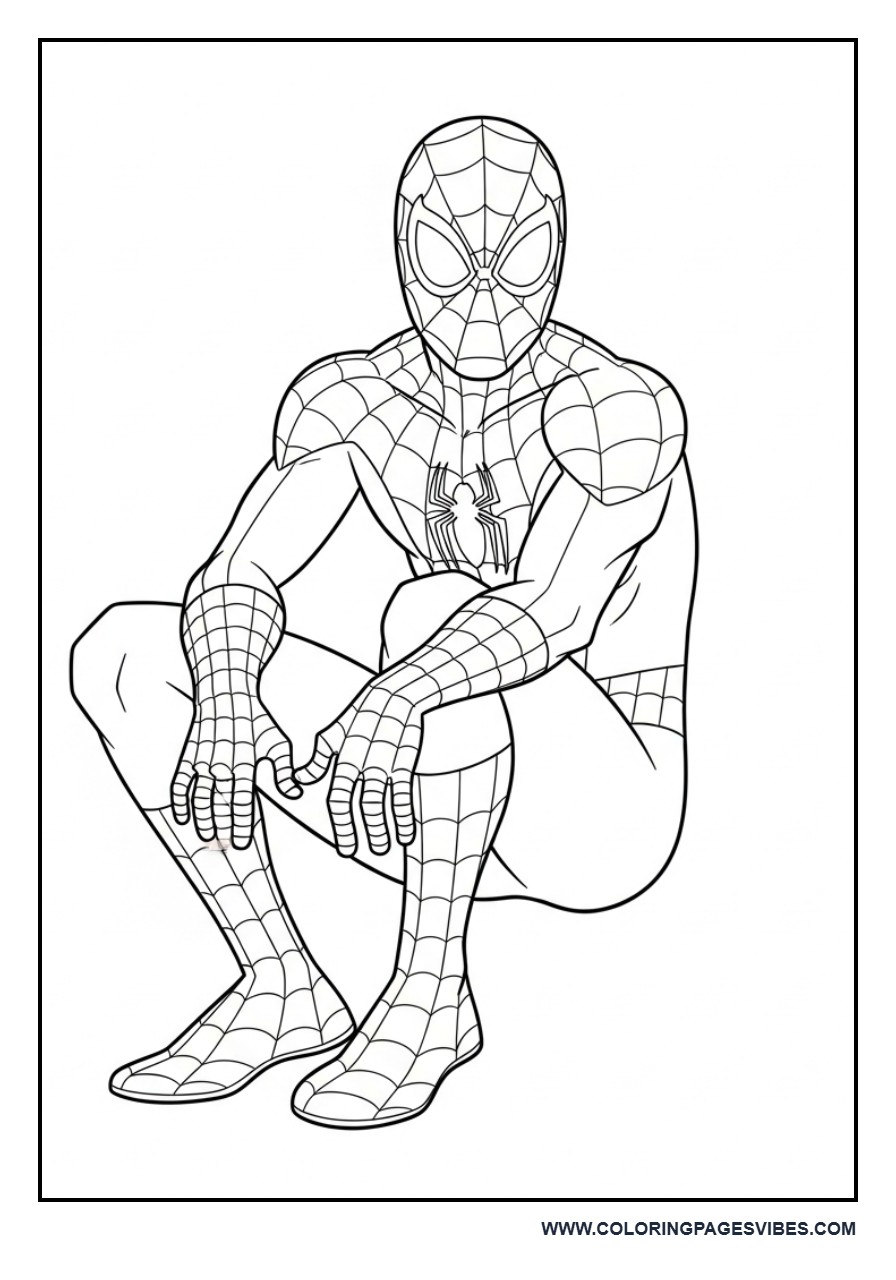 Spider-Man Sitting Relaxed