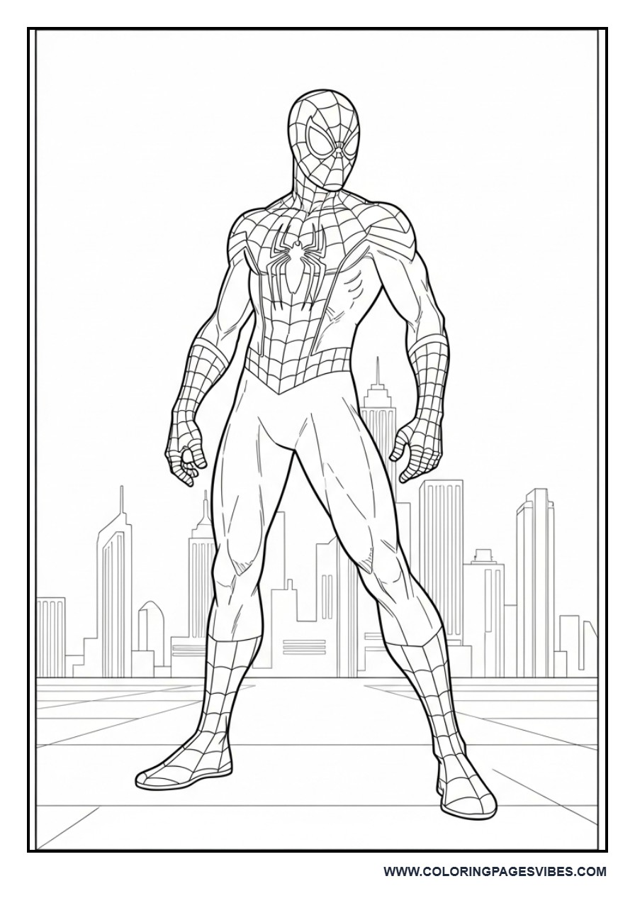 Spider-Man Standing After Action