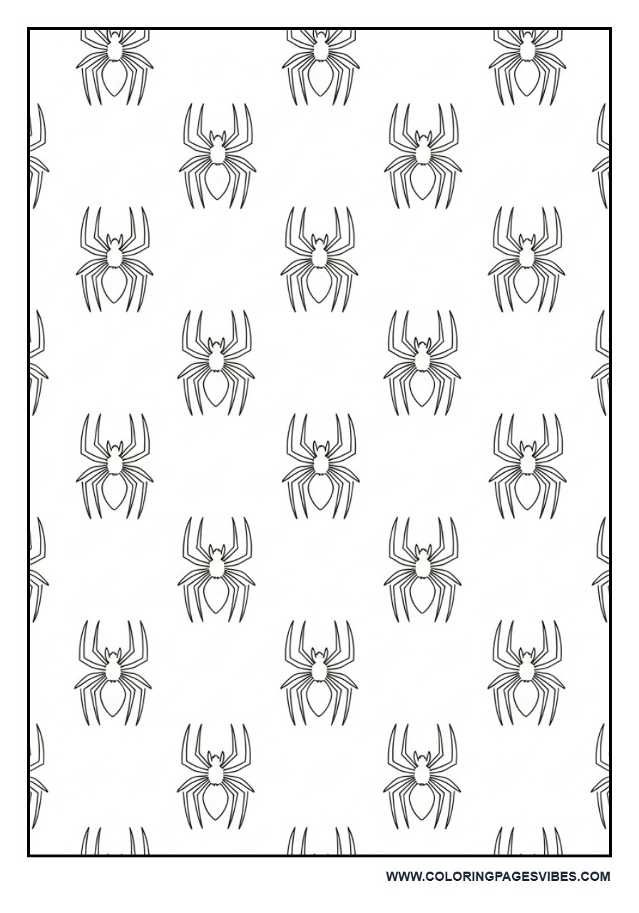 Spider-Man Symbol Pattern Page