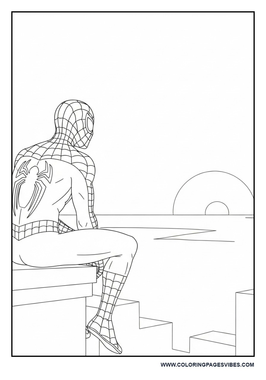 Spider-Man Watching Sunset