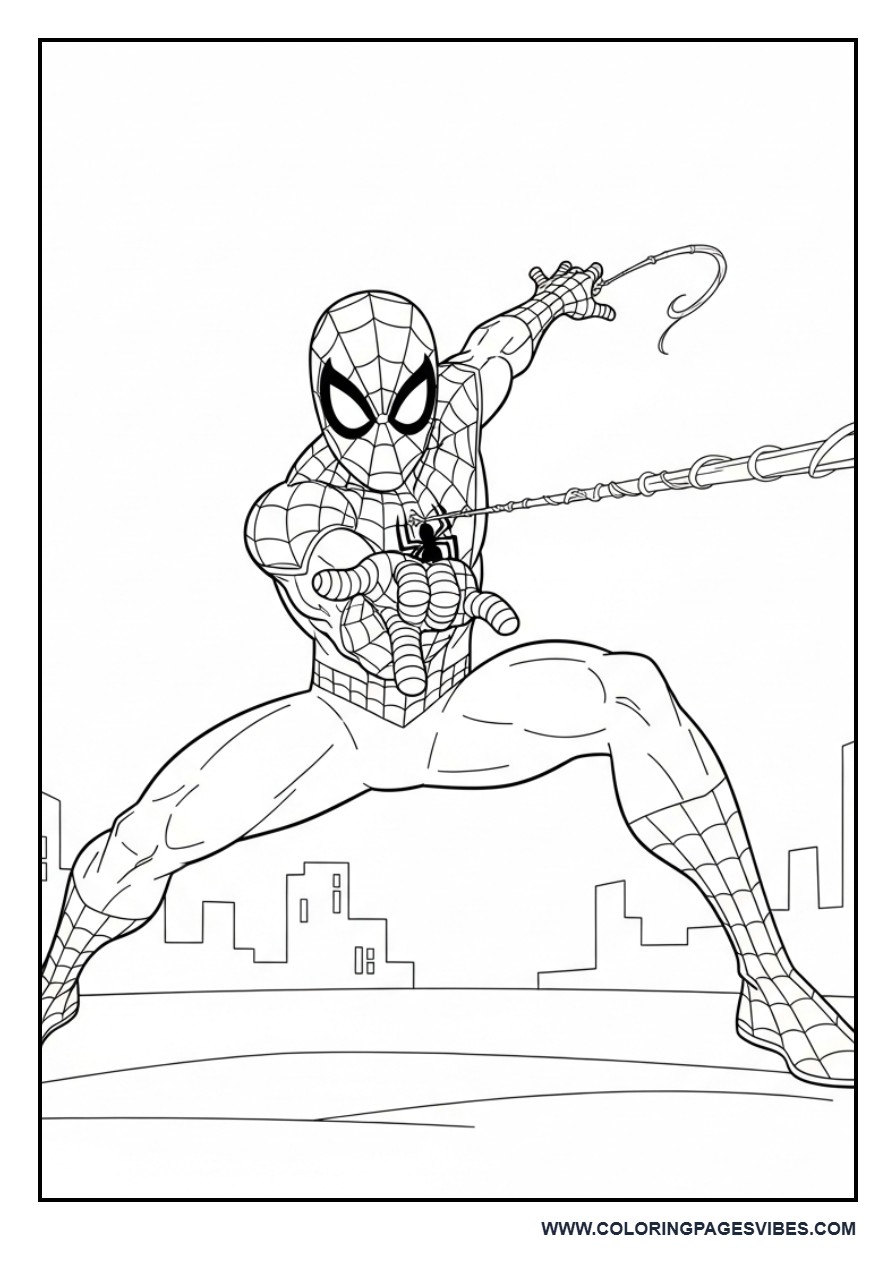 Spider-Man Web Shooting Pose